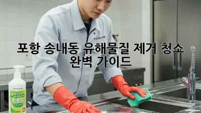 포항 송내동 유해물질 제거 청소 완벽 가이드