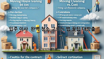 입주? 이사? 🤔 완벽 청소 고르는 법 꿀팁 대방출! 🏡✨